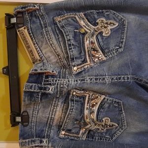 Rock Revival Leni Easy Bootcut Jean 34 (See Pics)